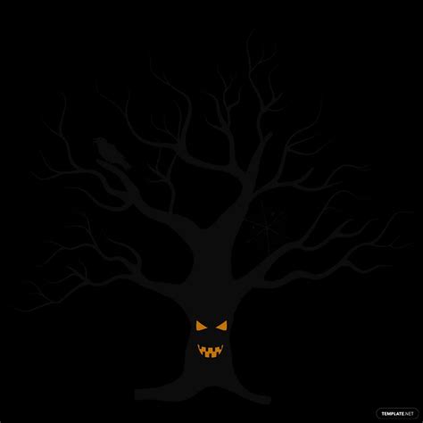 Scary Tree Silhouette in PSD, Illustrator, SVG, JPG, EPS, PNG ...