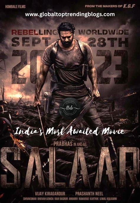 Prabhas Salaar Highly Anticipated Movie Teaser Launch In July 2023 ...