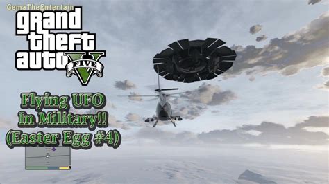 ★GTA 5 - UFO in Military Base!! (EASTER EGG #4/Complete 100%) - YouTube