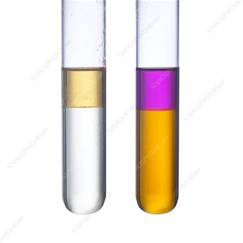 Halogen displacement reactions - Stock Image - C040/2660 - Science Photo Library