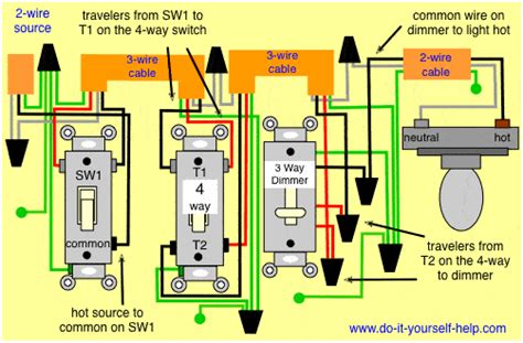 Connecting A Dimmer Switch To 3 Way Typical Wiring Diagram For Ceiling Fan