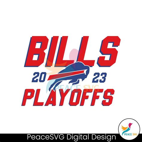 Buffalo Bills 2023 NFL Playoffs SVG Digital Download » PeaceSVG