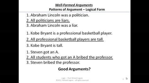 03-3-02 Logic Form - Valid Arguments - More Examples - YouTube