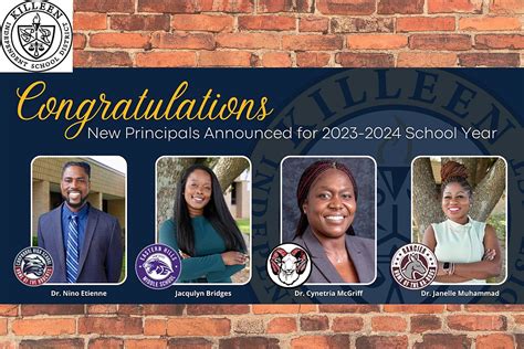 Congrats! Killeen ISD Announces New Campus Leadership