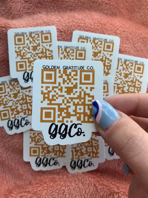 Custom QR code waterproof stickers wholesale small business | Etsy