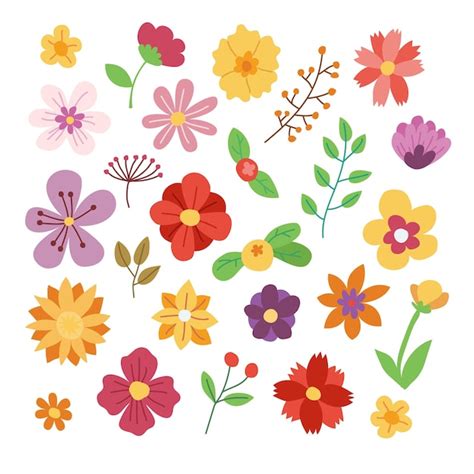 Spring Flowers Clipart Images - Free Download on Freepik