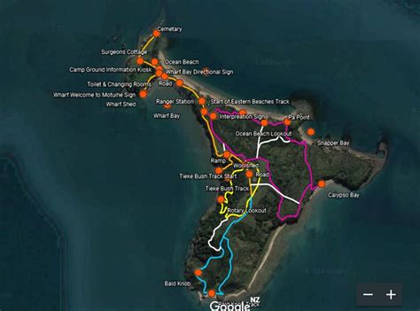 Maps & Tracks - Motuihe Island Restoration Trust