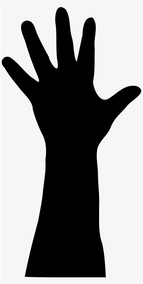 Open Hand Silhouette Png