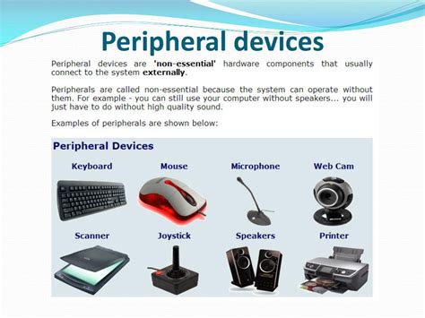 Representación menor tribu examples of computer peripheral devices ...