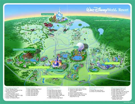 Disney World Maps For Each Resort - Disney World Florida Resort Map ...