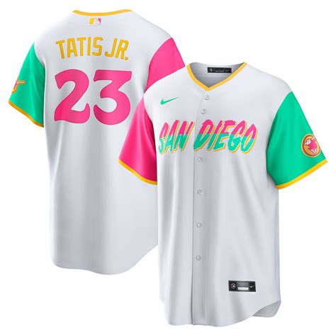 Men's Nike Fernando Tatis Jr. White San Diego Padres 2022 City Connect Replica Player Jersey ...