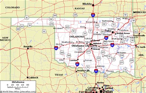 Mountain Ranges: Oklahoma Mountain Ranges Map