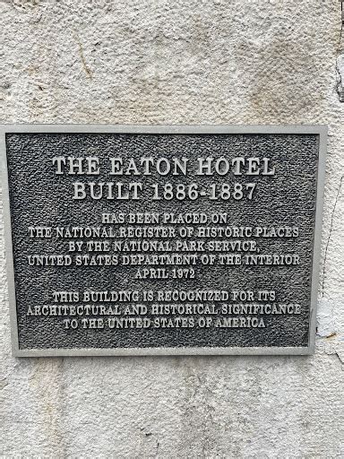 Read the Plaque - The Eaton Hotel