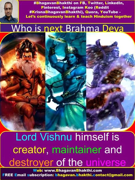 Who is next Brahma Deva | Is Hanuman the next Brahma Deva - Bhagavan Bhakthi (Hinduism)