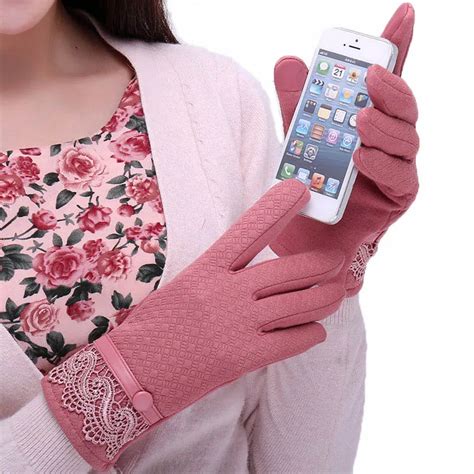 Female Elegant Touch Screen Gloves Womens Soft TouchScreen Autumn ...