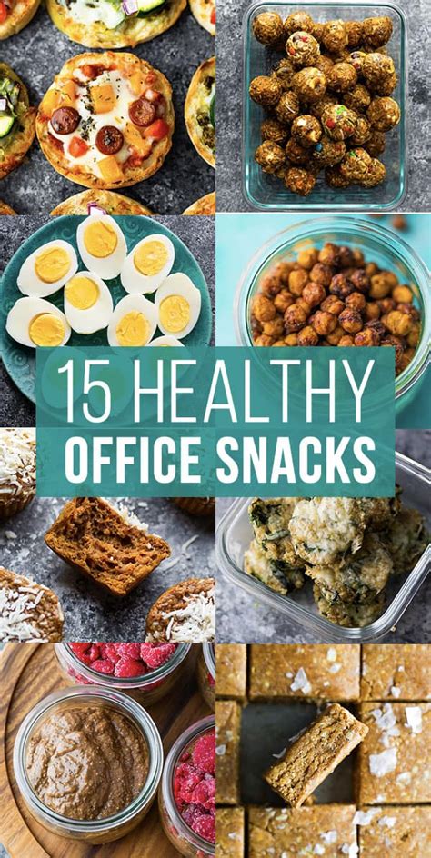 15 Healthy Office Snacks | sweetpeasandsaffron.com