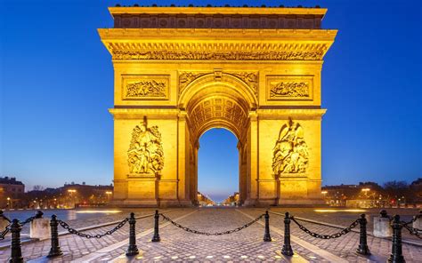 Download wallpapers Arc de Triomphe, Place Charles de Gaulle, Paris, France for desktop with ...
