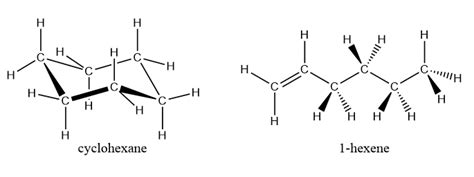 Determine the molecular geometry in $\ce{C6H12}$. | Quizlet