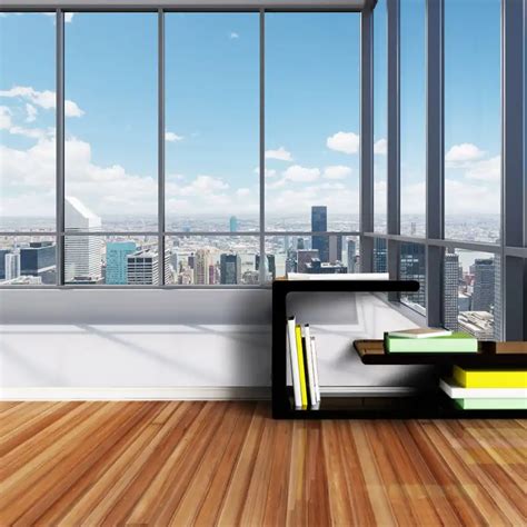 ShineHome 3d Large Custom Office Window Building View Wallpapers 3 d Wall Paper Wallpaper Mural ...