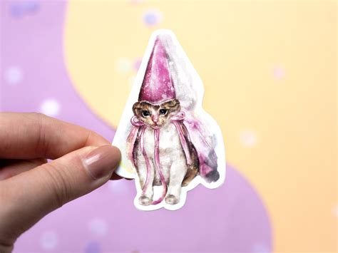 Cat Meme Sticker Pink Princess Cat Meme Fairy Cat Vinyl - Etsy