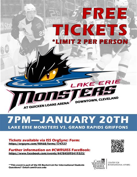 Free tickets available for Lake Erie Monsters hockey game