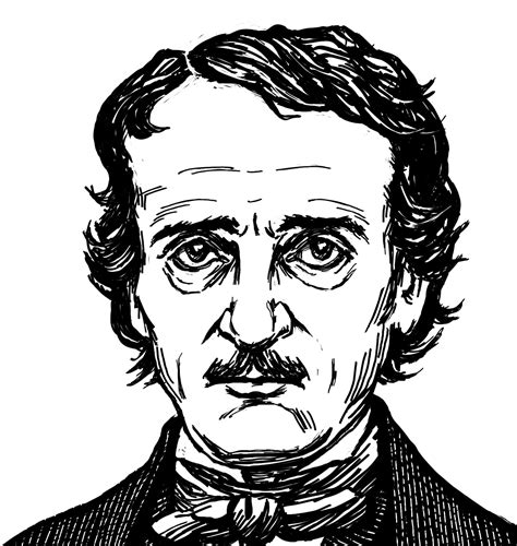 My drawing of Edgar Allan Poe. | Ilustração, Desenhos, Literária