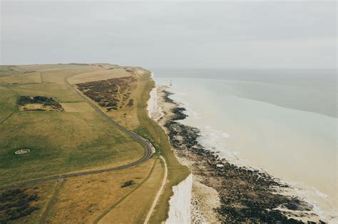 Aerial View Of A Plateau With The View Of The Sea · Free Stock Photo