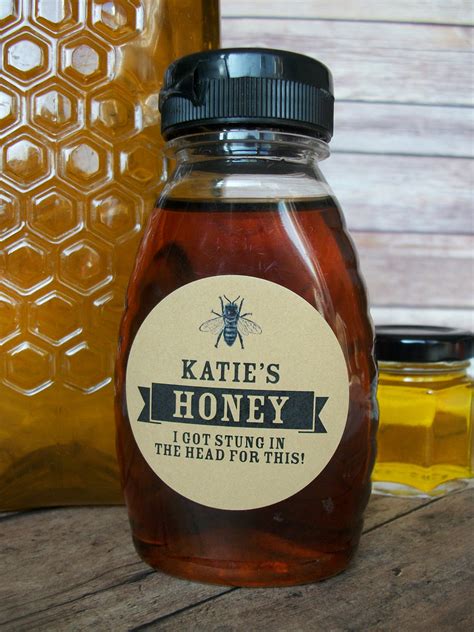 Custom Kraft Honey Bottle Labels are perfect for backyard beekeepers ...