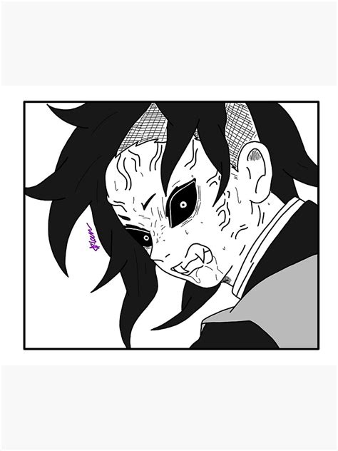 "Genya Shinazugawa Demon Form Design" Art Print for Sale by hatefulstarlord | Redbubble