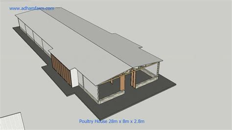 Modern Poultry House | 3D Presentation | ADHAM Farm Equipment ...