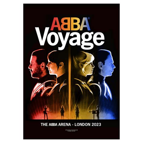 ABBA VOYAGE 2023 SIDE PROFILE A3 EVENT POSTER - Official ABBA Voyage Store