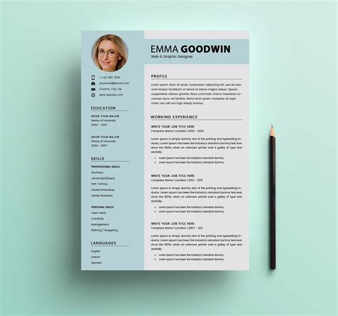 Free Resume 2 Page + Cover Letter Templates (PSD) | Freebies | Graphic Design Junction