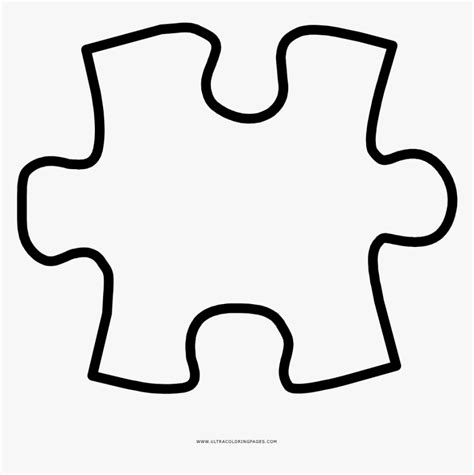 Puzzle Piece Coloring Page - Color Puzzle Clipart, HD Png Download , Transparent Png Image - PNGitem