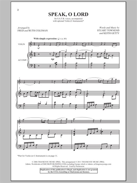 Speak, O Lord | Sheet Music Direct