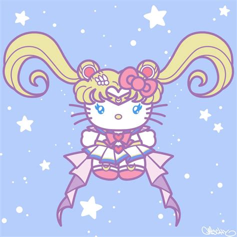 mischyart: “ Hello Kitty Super Sailor Moon (: ” | Hello kitty images ...