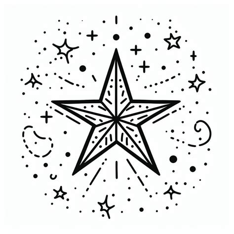 Beautiful Christmas Star coloring page - Download, Print or Color Online for Free