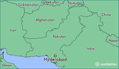 Where is Hyderabad, Pakistan? / Hyderabad, Sindh Map - WorldAtlas.com