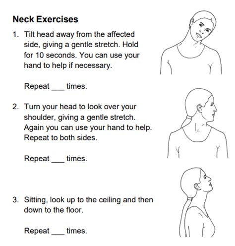 Neck and shoulder exercises | CUH