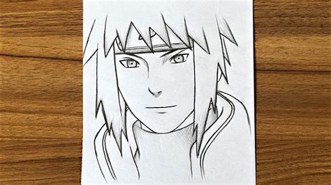 How to draw Minato Namikaze step by step || Easy anime drawing || Easy ...