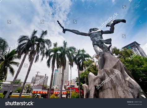 Manila, Philippines -May 6: A Monument Of Rajah Sulayman In Rajah Sulayman Park On May 6,2012 In ...