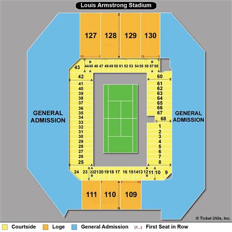 Louis Armstrong Stadium Map | NAR Media Kit