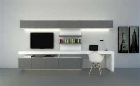 MODULUS. Composicion Tv con escritorio www.modulus.com.ar | Living room tv, Home office design ...