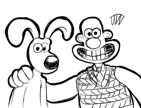 Wallace and Gromit Sketch by JoeyWaggoner on DeviantArt