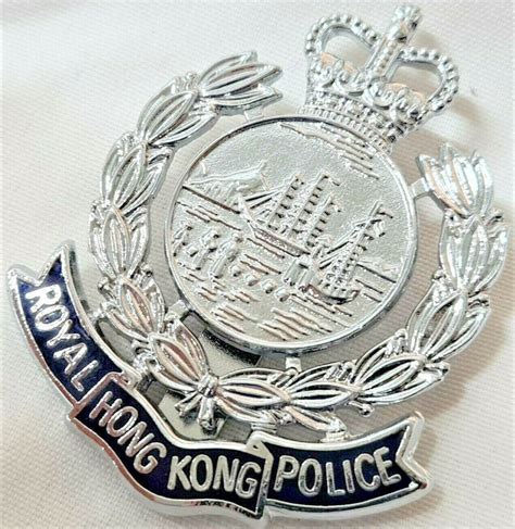 POST WW2 ERA ROYAL HONG KONG POLICE FORCE UNIFORM CAP BADGE | JB ...