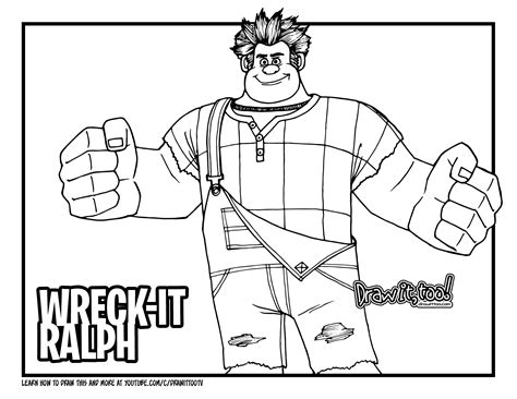 How to Draw WRECK-IT RALPH (Wreck-It Ralph) Drawing Tutorial | Draw it ...