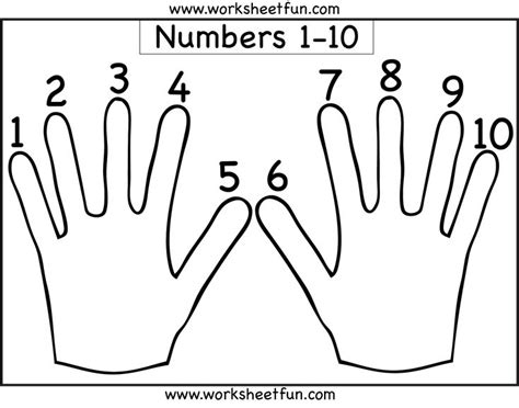 Number Counting – 1-10 | Free preschool worksheets, Printable preschool worksheets, Numbers ...