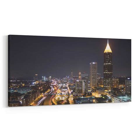 Atlanta, Georgia Skyline Canvas Wall Art - Collection A | 365Canvas