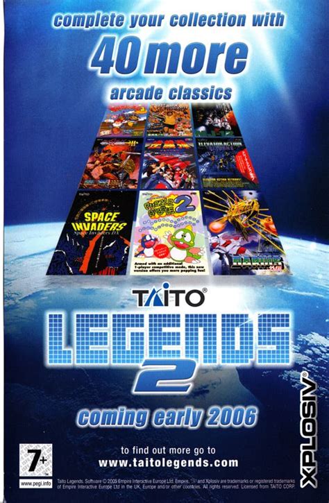 Taito Legends (2005) PlayStation 2 box cover art - MobyGames