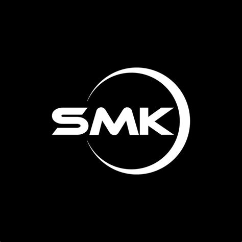 SMK letter logo design in illustrator. Vector logo, calligraphy designs for logo, Poster ...