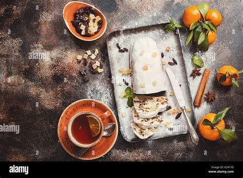 Christmas German stollen Stock Photo - Alamy